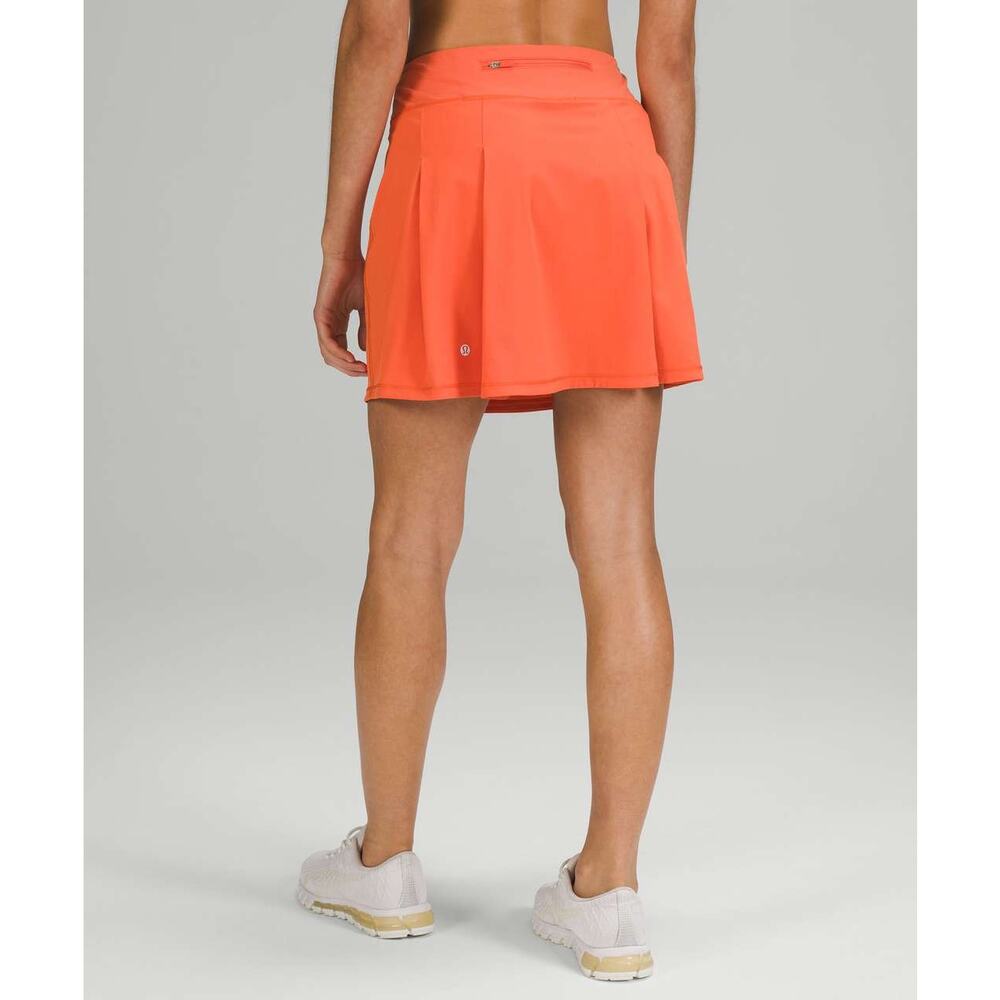 LULULEMON Pace Rival Mid-Rise Skirt Extra Long Size 0 Warm Coral - Picture 3 of 8